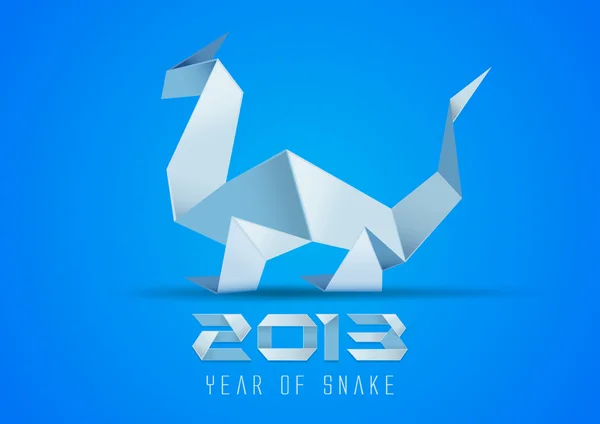 Origami de serpiente 2013 . — Foto de Stock