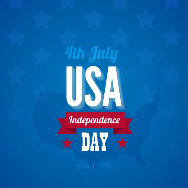 USA Onafhankelijkheidsdag poster vector ontwerpsjabloon. 4 juli — Stockvector