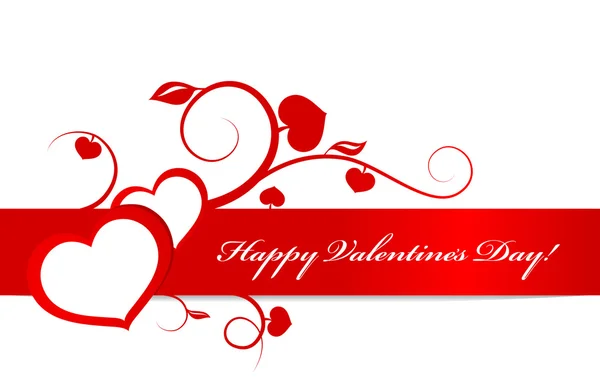 Sevgililer günü kartı kalp süsleme.