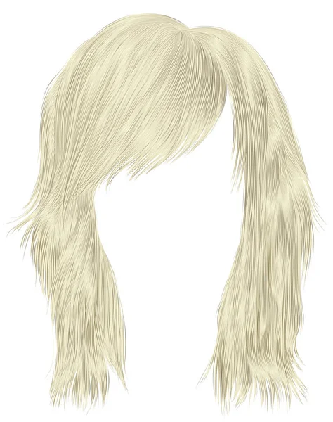 Модный Светлый Цвет Волос Женщины — стоковый вектор