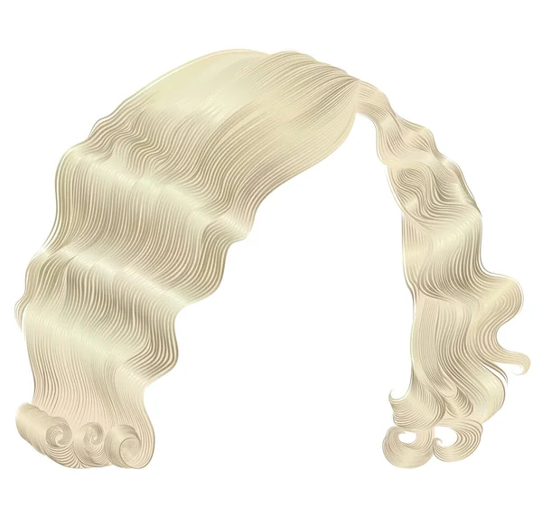 Trendige Frauenhaare Kare Blonde Farben Schönheitsmode — Stockvektor