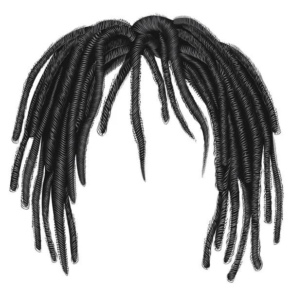 Trendy Afrika uzun saç dreadlocks .