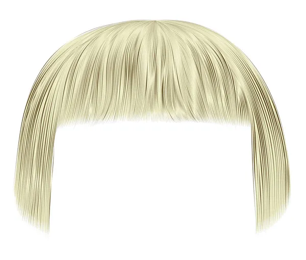 Cheveux Mode Blond Couleurs Claires Karen Fringe Beauté Mode — Image vectorielle