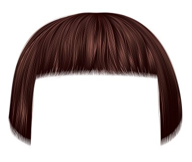 Moda saçlar esmer kahverengi renkler. Kafeinli püskül. güzellik modası