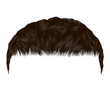 Modayı takip eden erkek saçı. Kahverengi renk. Güzellik stili..