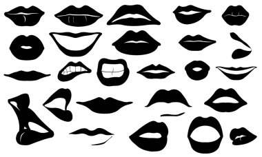 Lips set clipart