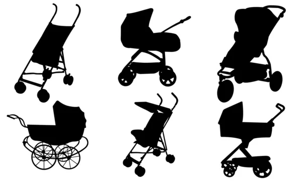 Strollers — Stock Vector