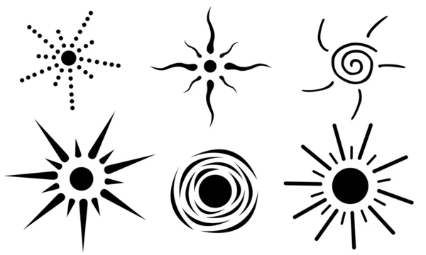 Soleils — Image vectorielle
