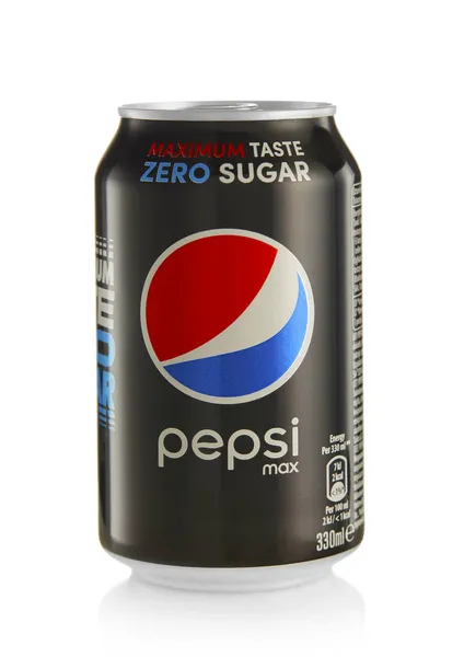 Лондон Великобритания Октября 2021 Алюминиевая Банка Напитком Pepsi Cola Zero — стоковое фото