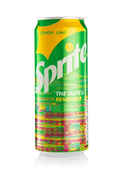 London Storbritannien Oktober 2021 Aluminium Burk Sprite Lime Lemon Original — Stockfoto