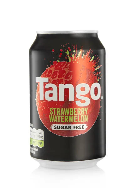 Londres Reino Unido Enero 2022 Sandía Fresa Bebida Tango Soda —  Fotos de Stock