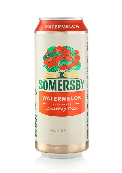 March 2022 Somersby Watermelon Plunting Cider White — 스톡 사진