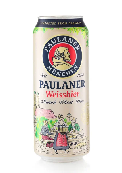 Londen Maart 2022 Paulaner München Tarwebier Wit Populair Erman Bier — Stockfoto