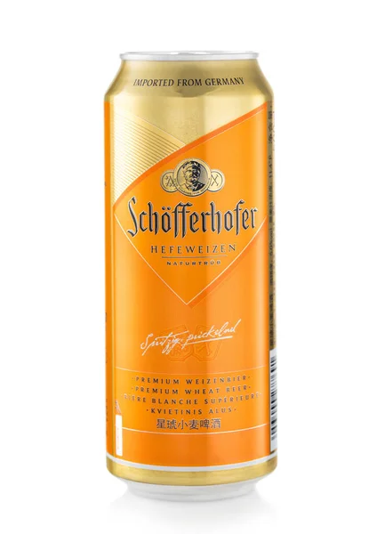 London March 2022 Imported Schofferhofer Wheat Beer White Popular Beer — 스톡 사진