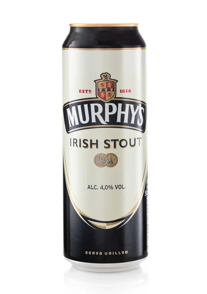 London 2022 Murphys Irish Stout Bier Auf Weißem Hintergrund Kühl — Stockfoto