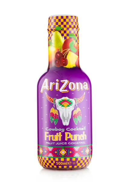 London Maj 2022 Bottle Arizona Fruit Punch Cowboy Cocktail Tea — Zdjęcie stockowe