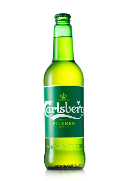 Londres Reino Unido Maio 2022 Carlsberg Pilsner Cerveja Lager Original — Fotografia de Stock