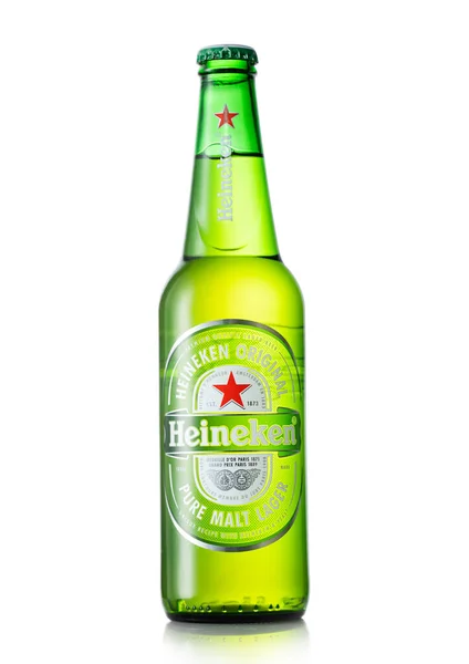 London June 2022 Bottle Heineken Pure Malt Lager Beer White — Foto de Stock