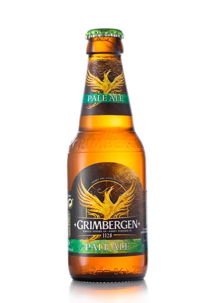 London Reino Unido Maio 2022 Pale Ale Beer Botle Grimbergen — Fotografia de Stock