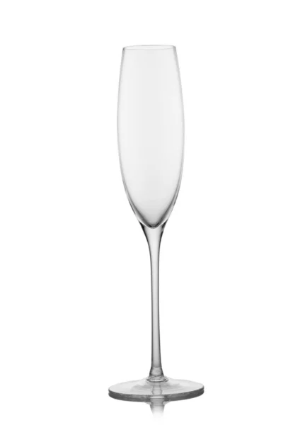 Empty Glass Champagne Alcohol Drink White — Stock Photo, Image