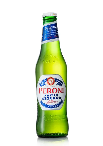 London July 2022 Пляшка Пива Peroni Italia Білому — стокове фото