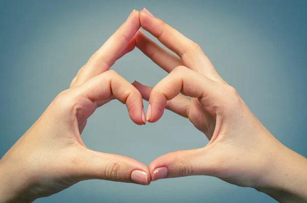 Mano femminile isolata — Foto Stock