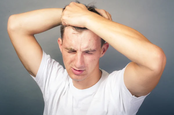 Homem stressado — Fotografia de Stock