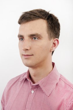 genç adam, stüdyo vurdu