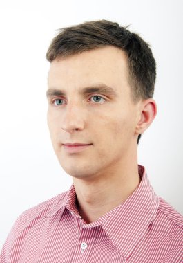 genç adam, stüdyo vurdu