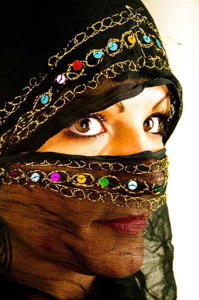 Muslim girl in studio — Stock Photo, Image