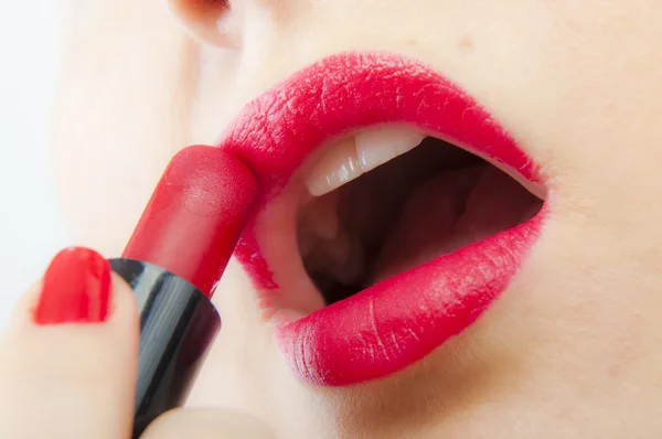 Pink lips — Stock Photo, Image