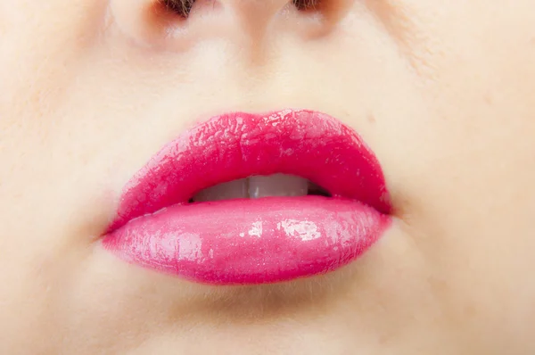 Pink lips — Stock Photo, Image