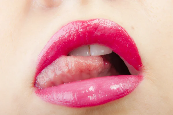 Labbra rosa — Foto Stock