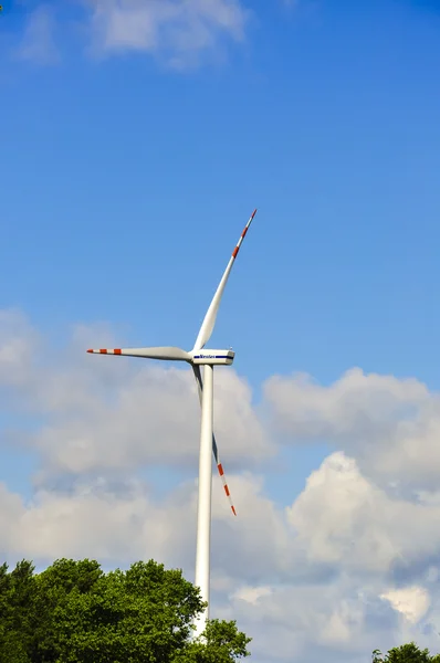 En bild av vindkraftpark — Stockfoto