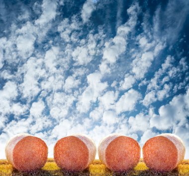 pedicured voeten op witte zandstrand