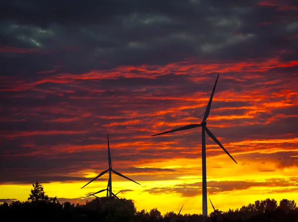 Opravené windturbines — Stock fotografie