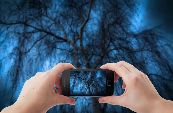 Mobiele telefoon fotografie — Stockfoto