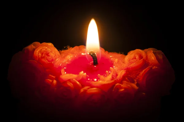 Red candle — Stock Photo, Image