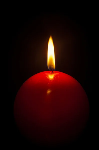 Red candle — Stock Photo, Image