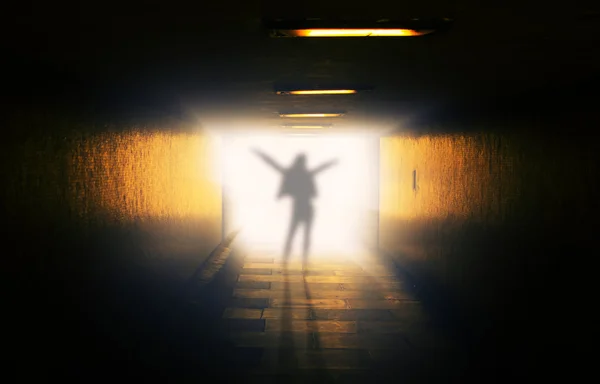 Ghost in tunnel — Stock Photo, Image