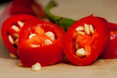 dilim kırmızı biber biber