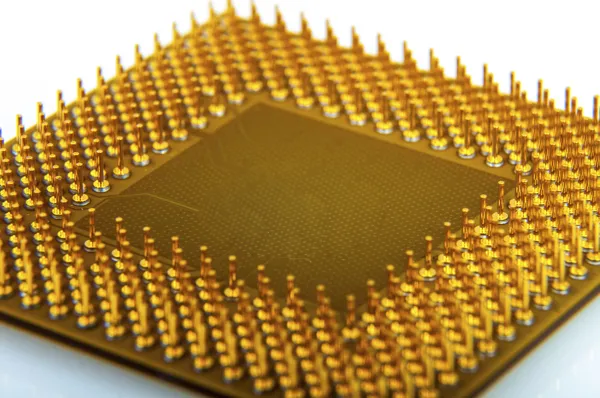 Uma imagem da unidade central de processamento. CPU — Fotografia de Stock