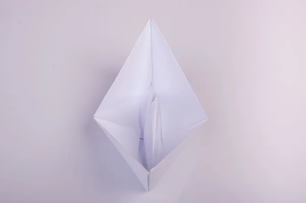 Origami barca — Foto Stock