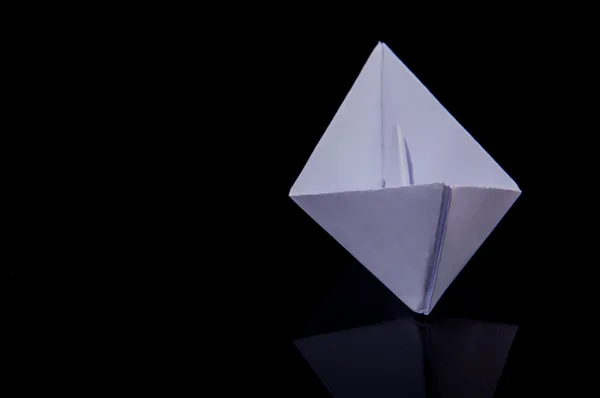Origami člun — Stock fotografie