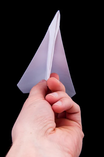 Origami-Flugzeug — Stockfoto