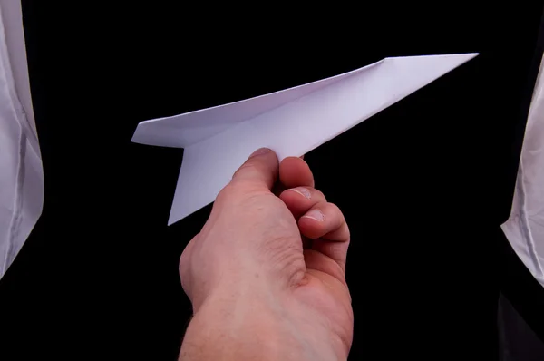 Origami plane — Stock Photo, Image