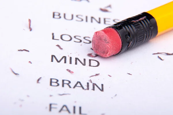 Business words and pencil — Stock Photo, Image