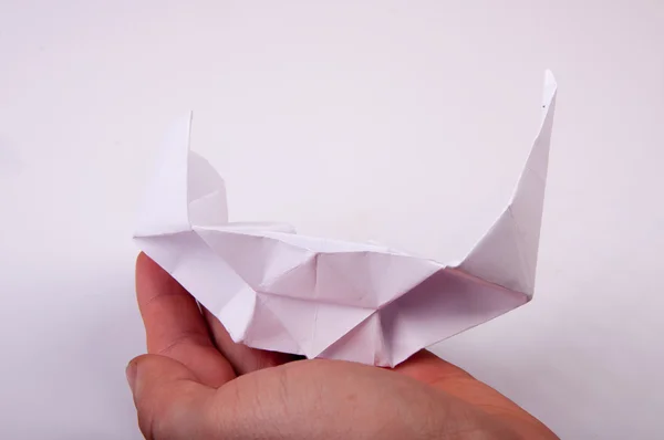 Корабль Оригами — стоковое фото