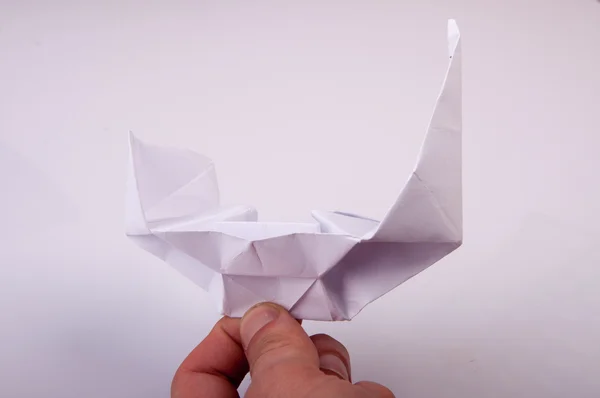 Корабль Оригами — стоковое фото