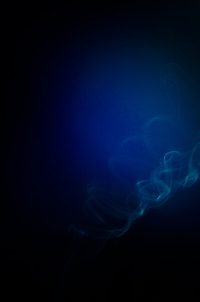 An image of smoke on black background